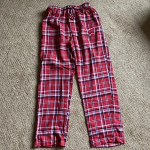 Wisconsin Badgers Pj Bottoms Concepts Sport Men Small Red Plaid 30” W 31” Inseam - Picture 1 of 13
