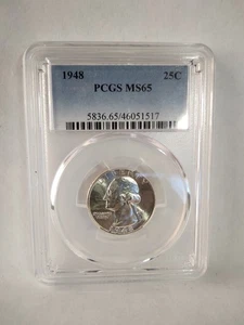 1948 Washington Quarter PCGS MS65  - Picture 1 of 2