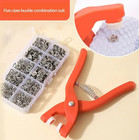 1Set Snap Button Kit with Hand Pliers – 50pcs  for DIY Sewing & Crafts - NEW