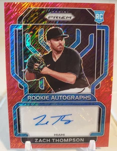 2022 Prizm ZACH THOMPSON Red Prizm Rookie Auto #/3 #RA-ZT Card Autograph SSP HTF - Picture 1 of 3
