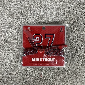 MLB Official Mike Trout RASTACLAT Classic Braided Bracelet No. 27 New - Picture 1 of 2