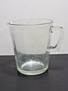 Hazel Atlas Clear Glass 4 Cup Liquid Measuring Pitcher 1 Quart - Picture 1 of 8