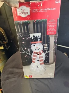 Holiday Time leuchtender Schneemann 30 Zoll  - Bild 1 von 4