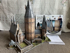 Wrebbit Harry Potter 3D Hogwarts Great Hall Jigsaw Puzzle Model Kit 850pc - Picture 1 of 7