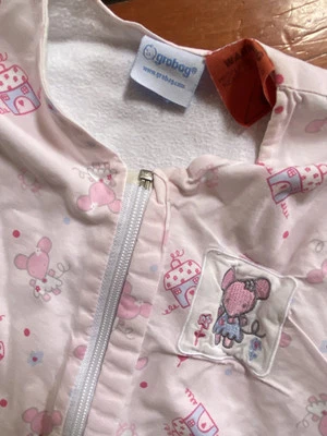 GRO BAG Grobag saco de dormir saco de dormir. Usado en excelente estado. Forrado de franela.  18m + diseño ratón Foto 1 de 3