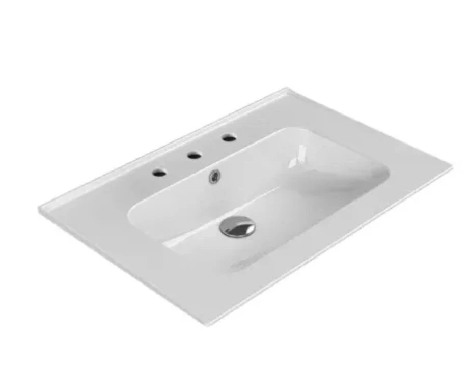 "Fregadero de baño CeraStyle Nameeks plegable/montaje en pared blanco 27-5/8"" VB041K52U003Y01" Foto 1 de 4