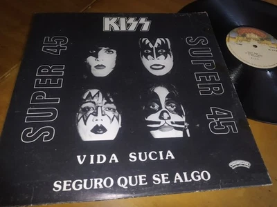 KISS - Dirty Livin / Sure Know Something ULTRA RARE Vinyl Lp Venezuela 45 rpm - Image 1 of 4