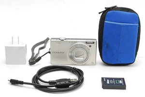 [Neuwertig] Nikon COOLPIX S6000 silber 14,2 MP kompakte Digitalkamera aus JAPAN - Bild 1 von 9