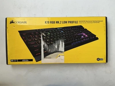 Corsair K70 RGB MK.2 Low Profile RAPIDFIRE Mechanical Gaming Keyboard Wired - Image 1 of 4