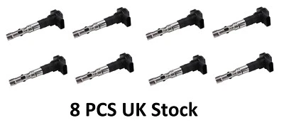 X 8 Genuine NGK U5024 / 48697 Ignition Coil VW Audi S4 4.2L 2003-2009 - Image 1 of 2