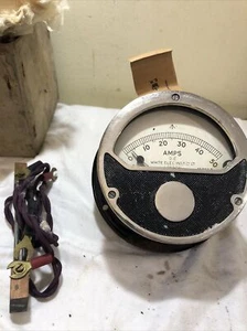 2. Weltkrieg Air Ministry 1945 (weiß Elec Inst) 50A Verstärker Ampmeter neu/alt Lager Vintage - Bild 1 von 10
