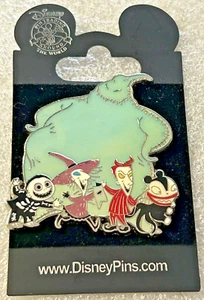 Disney pins 72867 VHTF HKDL 2009 Oogie Boogie & Lock Shock Barrel Scary Teddy - Picture 1 of 3
