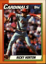 1990 Topps St. Louis Cardinals Baseball Card #133 Ricky Horton