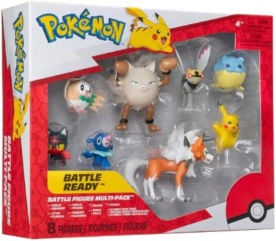 Figura de Batalla Pokemon 8 Piezas Set de Regalo Pikachu Estatua Juguetes Foto 1 de 2