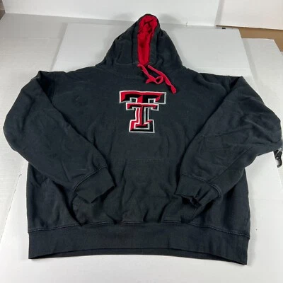 Stadium Texas Tech Red Raiders Sweatshirt Extra Extra Large Black Faded Hoodie - Image 1 of 4