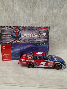 2001 Bill Elliott #9 Ultimate Spiderman Dodge Intrepid R/T 1/24 NASCAR Diecast - Picture 1 of 11