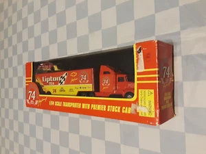 1995 Racing Champions 1/64th Johnny Benson Lipton Transporter # 74 - Picture 1 of 4