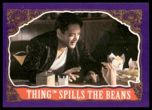 1991 Topps The Addams Family Movie Card #91 Thing Spills the Beans, Gomez - Picture 1 of 2