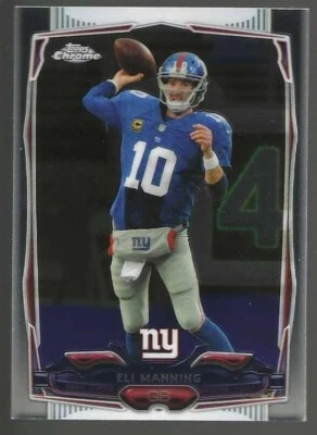 2014 Topps Chrome Football Eli Manning New York Giants #93 NFL - Image 1 of 2