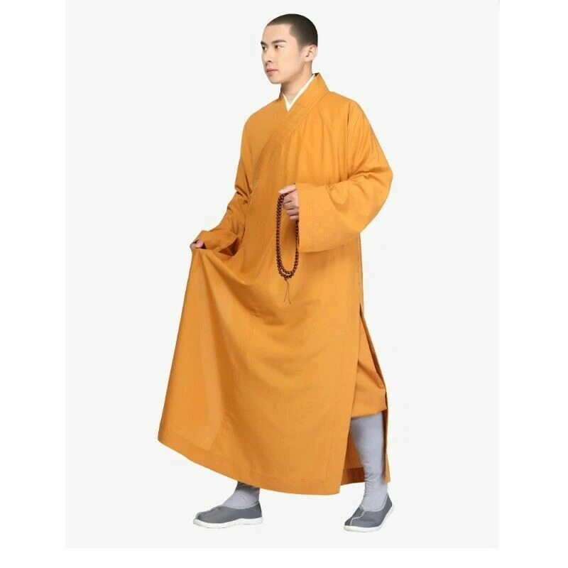 Disfraz de monjes budistas chinos vestido largo templo Shaolin Kung Fu Foto 1 de 4