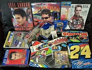 Lote De 17 Mercancías De Colección NASCAR Jeff Gordon #24 Coleccionables Años 90/Y2K, Nuevas - Imagen 1 de 9