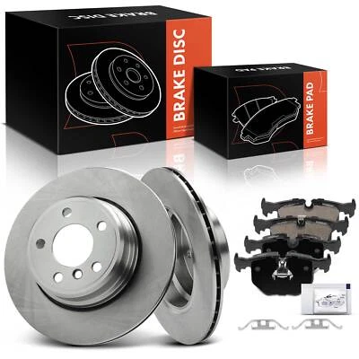 Rotores de freno de disco traseros y pastillas de cerámica para BMW F15 E70 X5 2002-2006 4,8is 4,6is Foto 1 de 4