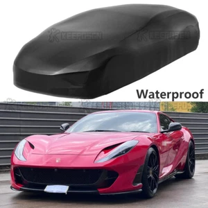 Waterproof Car Cover Satin Stretch Scratch Outdoor For Ferrari 812 Superfast - Bild 1 von 9
