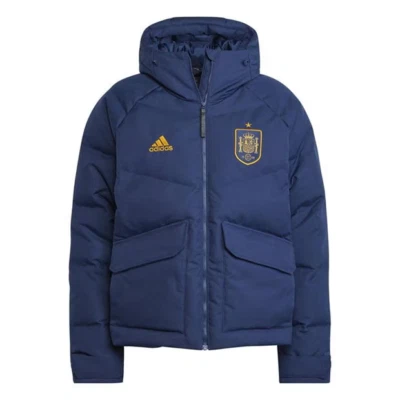 Men's Adidas Navy Hooded Spain Down Jacket UK Size XS BNWT RRP £230 - Image 1 of 4