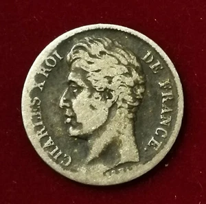PEU COURANTE **** 1/2 FRANC Charles X 1830 W Lille **** - Imagen 1 de 2