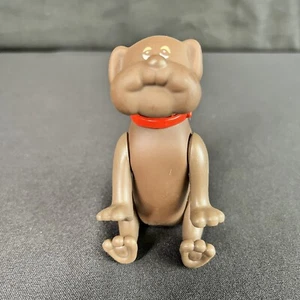 Vintage 1986 Tonka Pound Puppies Poseable 4” Figure Brown Dog PVC 1980s Toy MINT - Picture 1 of 12