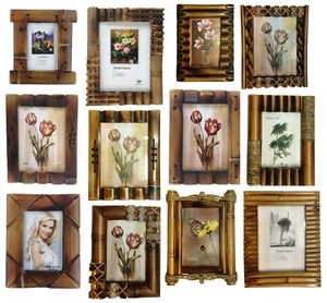 Bilderrahmen Bambus Holz Foto Galerie Fotorahmen Fotoalbum 20 Design 5 Großen - Bild 1 von 18