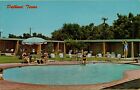 Beautiful Women Swimming Pool Area Sands Motel & Grill Dalhart TX Postcard C16