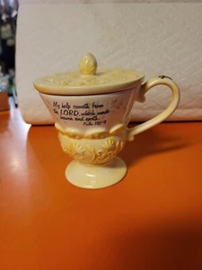 Taza de té con tapas MICHEL 121:2 taza de té cristiana con incrustaciones de metal en relieve - Imagen 1 de 5