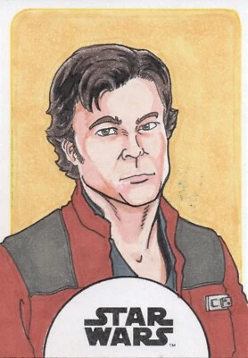 Solo A Star Wars Story, Sketch Card by Jeff Abar 1/1 - Image 1 of 2