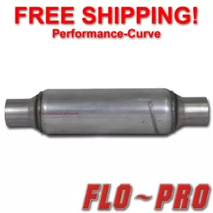 Flo Pro Twister F4 Exhaust Muffler - Race / Diesel / Resonator 2.25" In 18" Long - Picture 1 of 4