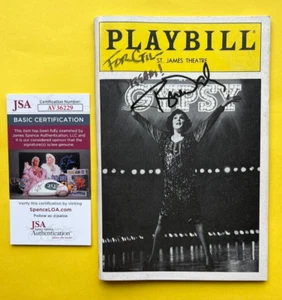 GYPSY Playbill '89~ St. James Theatre ~ Auto/Signed by Tyne Daly ~ JSA COA - Picture 1 of 10