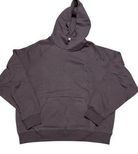 Plum Essential Fear Of God Hoodie Pullover Sweatshirt Men’s Size Large Rare Plum - Picture 1 of 12