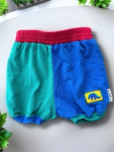 Vintage Gymboree Bubble Shorts Dino Colorblock Extra Small XS - Picture 1 of 4