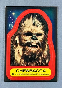 1977 Topps Star Wars Sticker - Chewbacca #16 - Picture 1 of 2