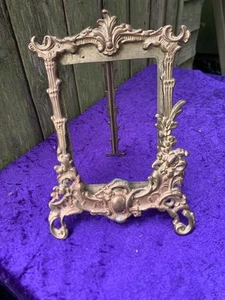 Vintage Brass Art Nouveau Style Photo Picture Frame - Picture 1 of 8