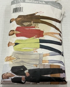 Butterick Sewing Pattern 5183 Jacket Skirt Pants & Scarf Size 12-16 Cut Vtg 1997 - Picture 1 of 9