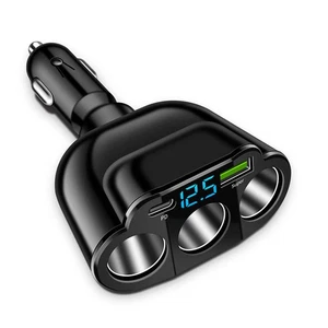 Auto Ladegerät Zigarettenanzünder Splitter 66W Fast Charging USB Telefon Charger - Picture 1 of 1