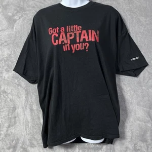 Captain Morgan Promo T-Shirt XL Black Got a Little Captain In You Hanes Tee - Picture 1 of 10