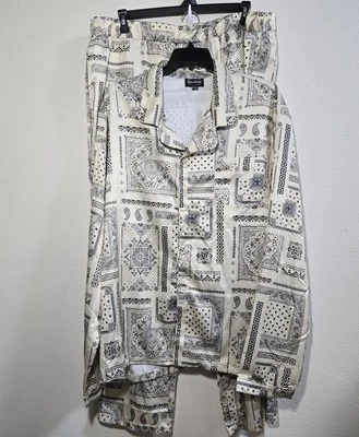 Dogg Supply By Snoop Dogg Para hombres 3XL Juego de Dormir 2 Piezas Pijama Satinado Top Pantalones  Foto 1 de 4