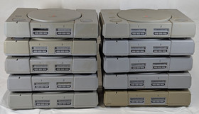 Defective Lot of 10 Playstation PS1 Consoles For Parts AS-IS Broken Non-Working