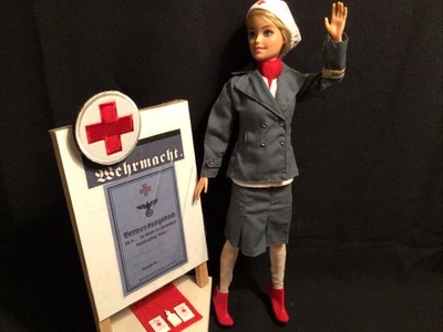 1/6 Scale, 12” WWII Wehrmacht Red Cross Nurse,Signing Station 1941 Germany. BUY - Image 1 of 4