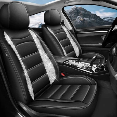 Car Seat Covers Bling Diamond PU Leather Cushion For Chevrolet Tahoe 2011-2022 Foto 1 de 4