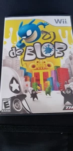 DE BLOB NINTENDO WII THQ ACTION ADVENTURE PUZZLE GAME WITH MANUAL - Picture 1 of 3