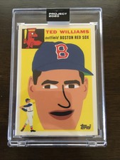 Topps Project 2020 #221 Ted Williams Baseball Card By Keith Shore PR 2,443