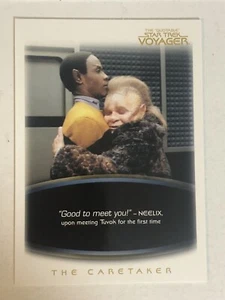 Zitat Star Trek Voyager Trading Card #7 Ethan Phillips Tim Russ - Bild 1 von 2